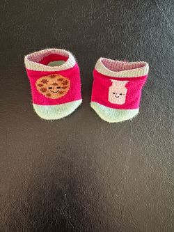 American Girl doll slippers (milk and cookies)