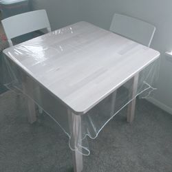  Dining table & two chairs