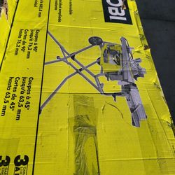 RYOBI 15 Amp 10 in. Expanded Capacity Portable Corded Table Saw With Rolling Stand
