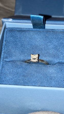 1 carat princess cut dia 14k white gold
