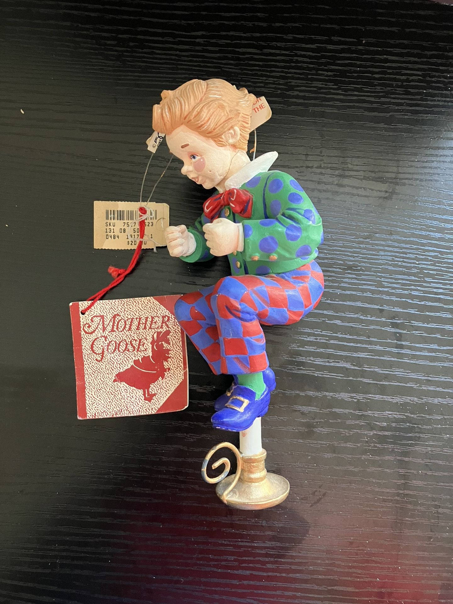 Dept 56 Mother Goose Jack B Nimble Christmas Ornament 1990 Vintage