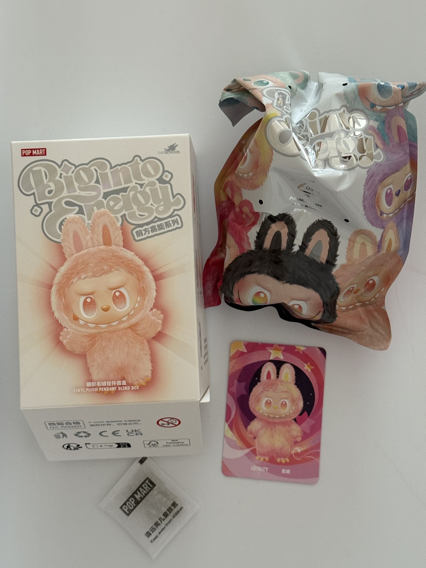 Labubu Loyalty Big Into Energy Series The Monsters Vinyl Plush Pendant