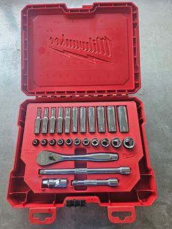 Milwaukee 1/4 sae 26pc socket set