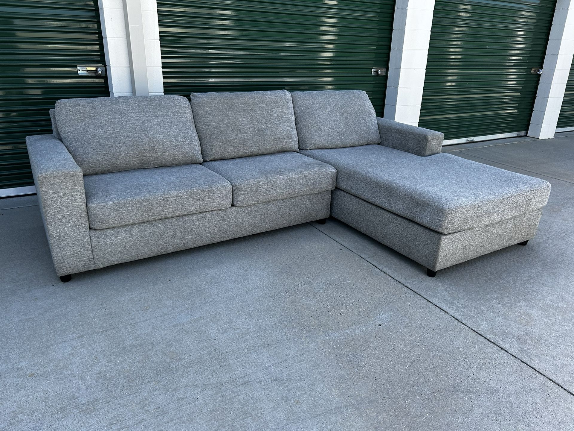 FREE DELIVERY | Grey L Sectional Sofa