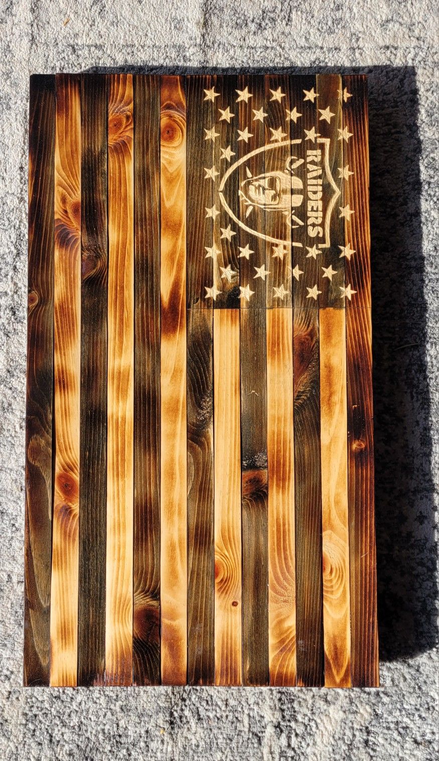 New RAIDERS Wood Wall Art 16x28