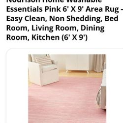 Brand New 6x9 Ft Pink Rug