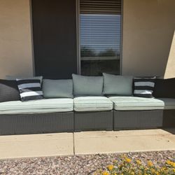 Patio Set.  Sofa-chair-storage