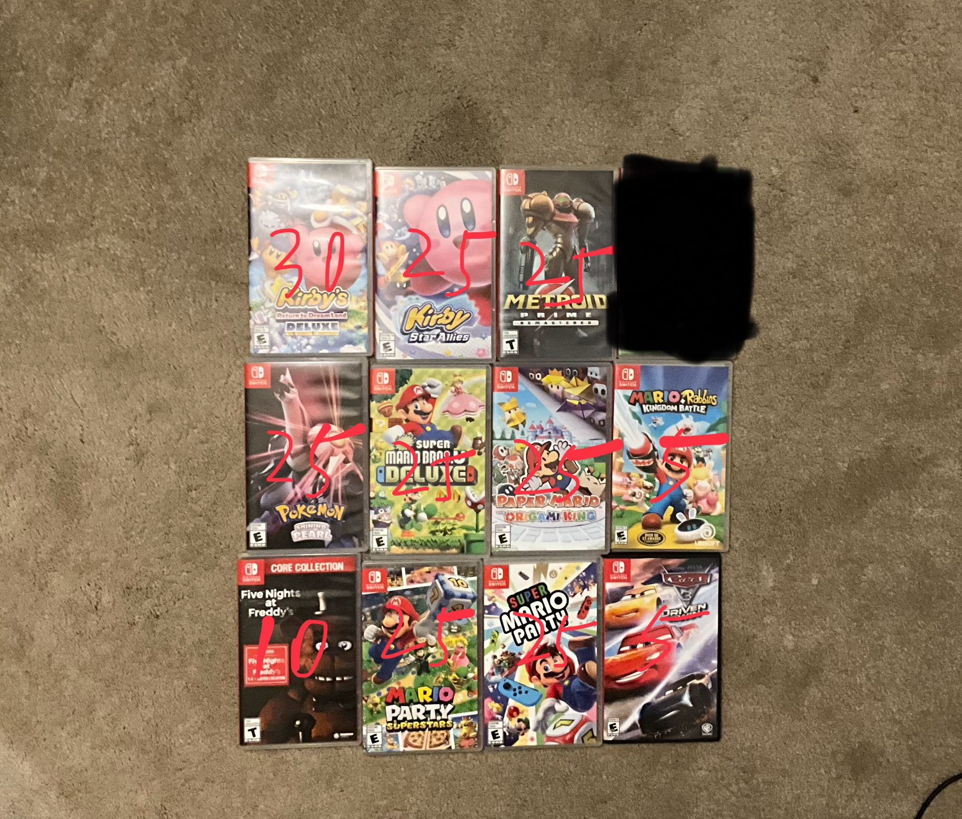 Nintendo Switch Games Priced Individually