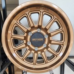 17" Method Off Road Wheels Chevy Gmc Toyota Ranger Nissan Tacoma TUNDRA SEQUOIA Lexus GX 4runner 