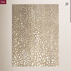 New Hand Tufted Wool Rug - Giraffe pattern