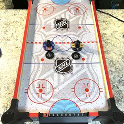 NHL Table Top Air Hockey Game 48” Never Used! Battery’s Included
