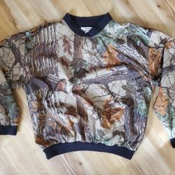 Camo Windbreaker  XL Hunting Wrangler Birding Paintball Vintage Cammo Camouflage Multi Layer Polyester