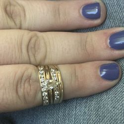 4 Piece In One Diamond Ring 