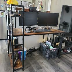 HP Computer with Double Monitor