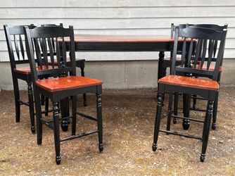 Dining Table & 6 Chairs (Bar Height)