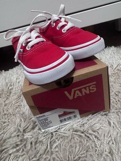 Vans Authentic Toddler Sneakers Red Size 5