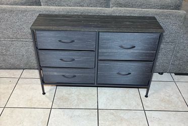 Black 5-Drawer (Fabric) Dresser