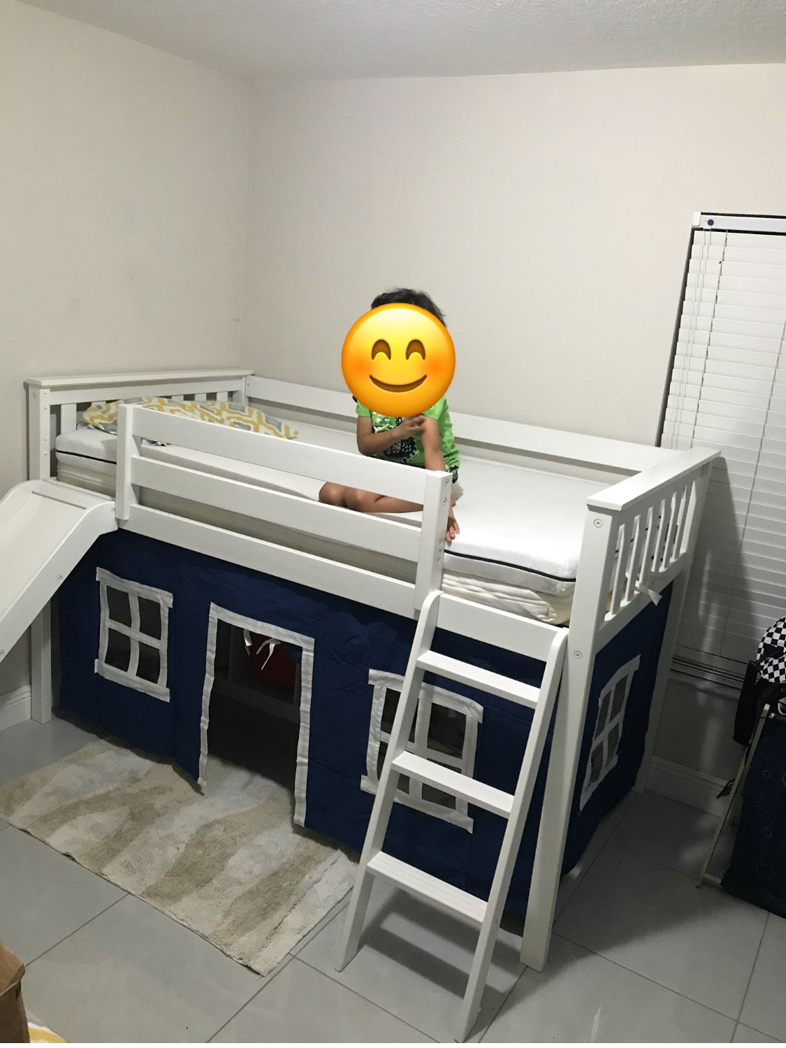 Kids Loft Bed with Slide – $150 or Best Offer