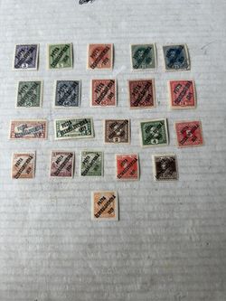 Czechoslovakia 1919 overprint collection of MH Stamps