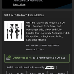 Shocks and strut assembly new in box