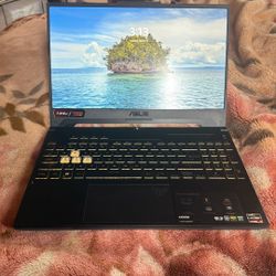 ASUS TUF Gaming A15 series laptop, known for its durable design and gaming performance. 