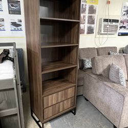 4-Tier Shelf with Cabinet Storage