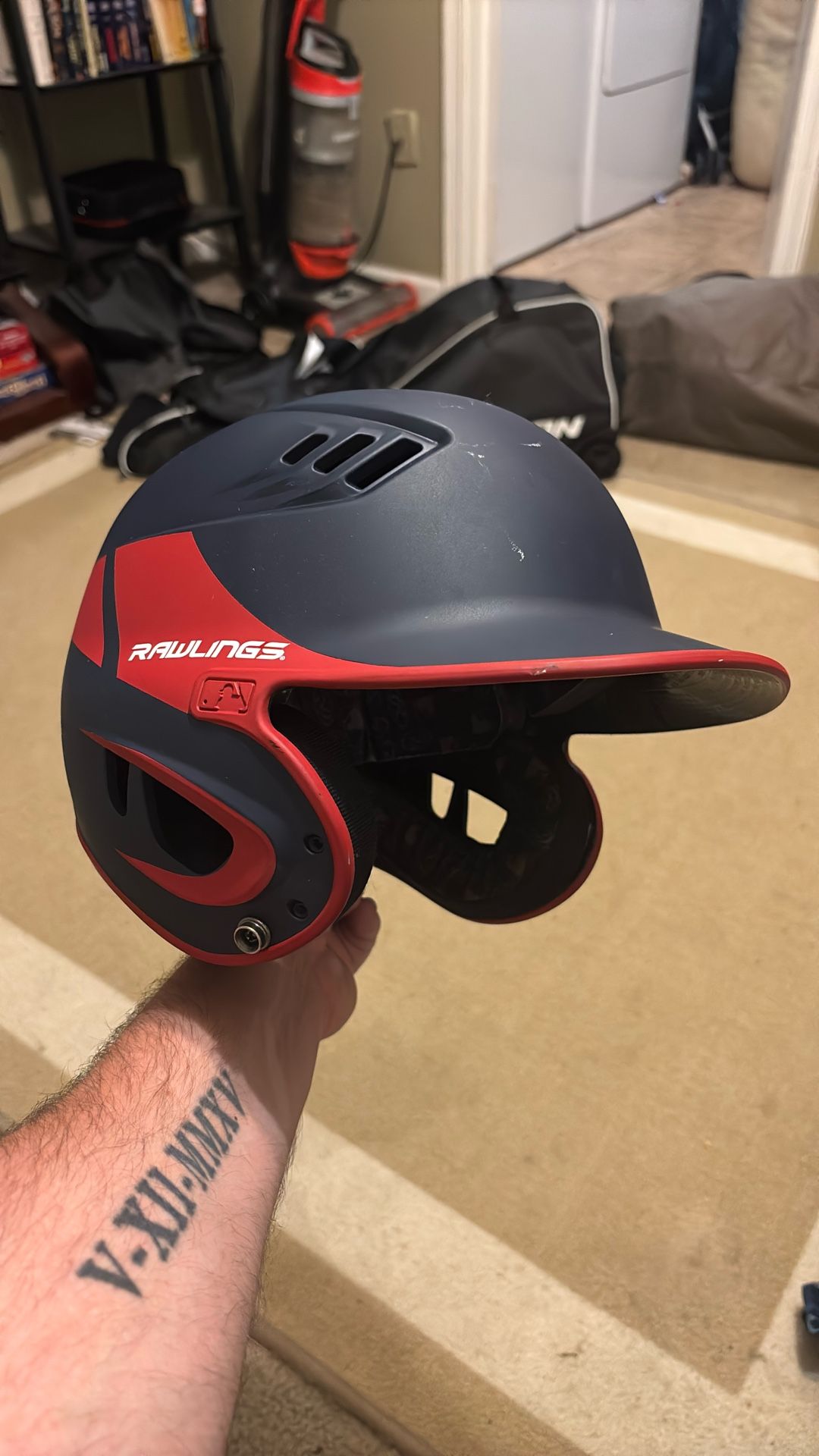 Rawlings Baseball Helmet - Red/Blue