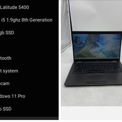 [ Pc Laptop ]
Dell Latitude 5400

Intel i5 1.9ghz 8th Generation

256gb SSD

Wifi

Bluetooth 
Webcam 
64bit system
Windows 11 Pro