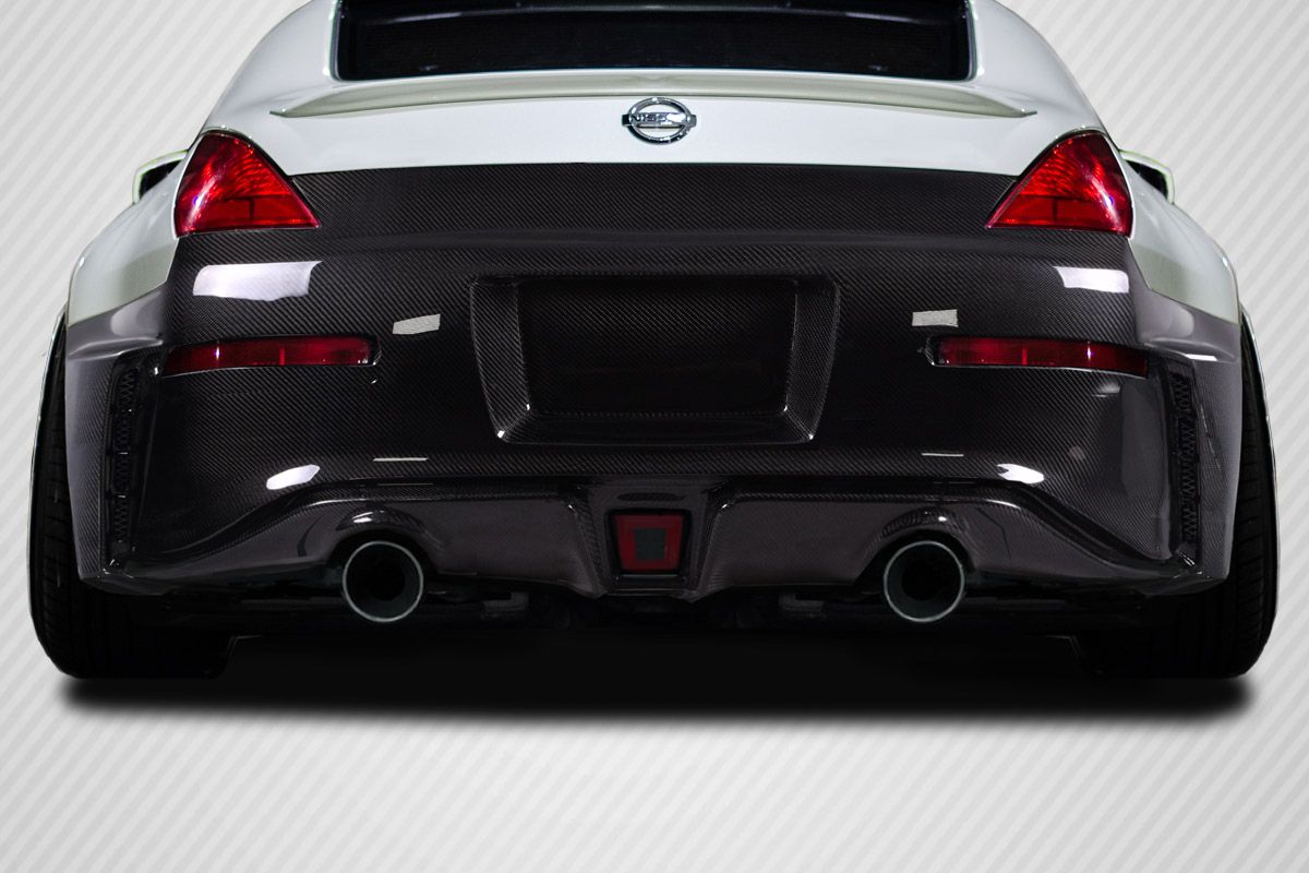 Blemished 2003-2008 Nissan 350Z Z33 Carbon Creations N4 Rear Bumper Cover - 1 Piece