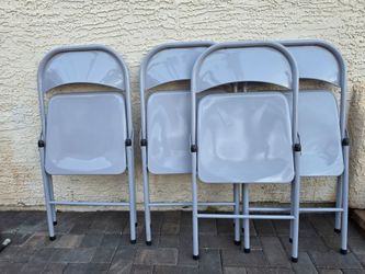 4 Metal Folding Chairs