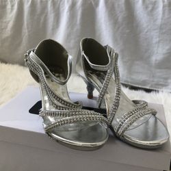 Rhinestone Kids Heel Shoes for Wedding 