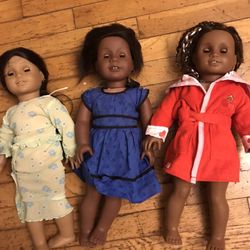 3 American Girl Dolls 