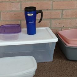 HANDY ASSORTED STORAGE CONTAINERS , ETC.