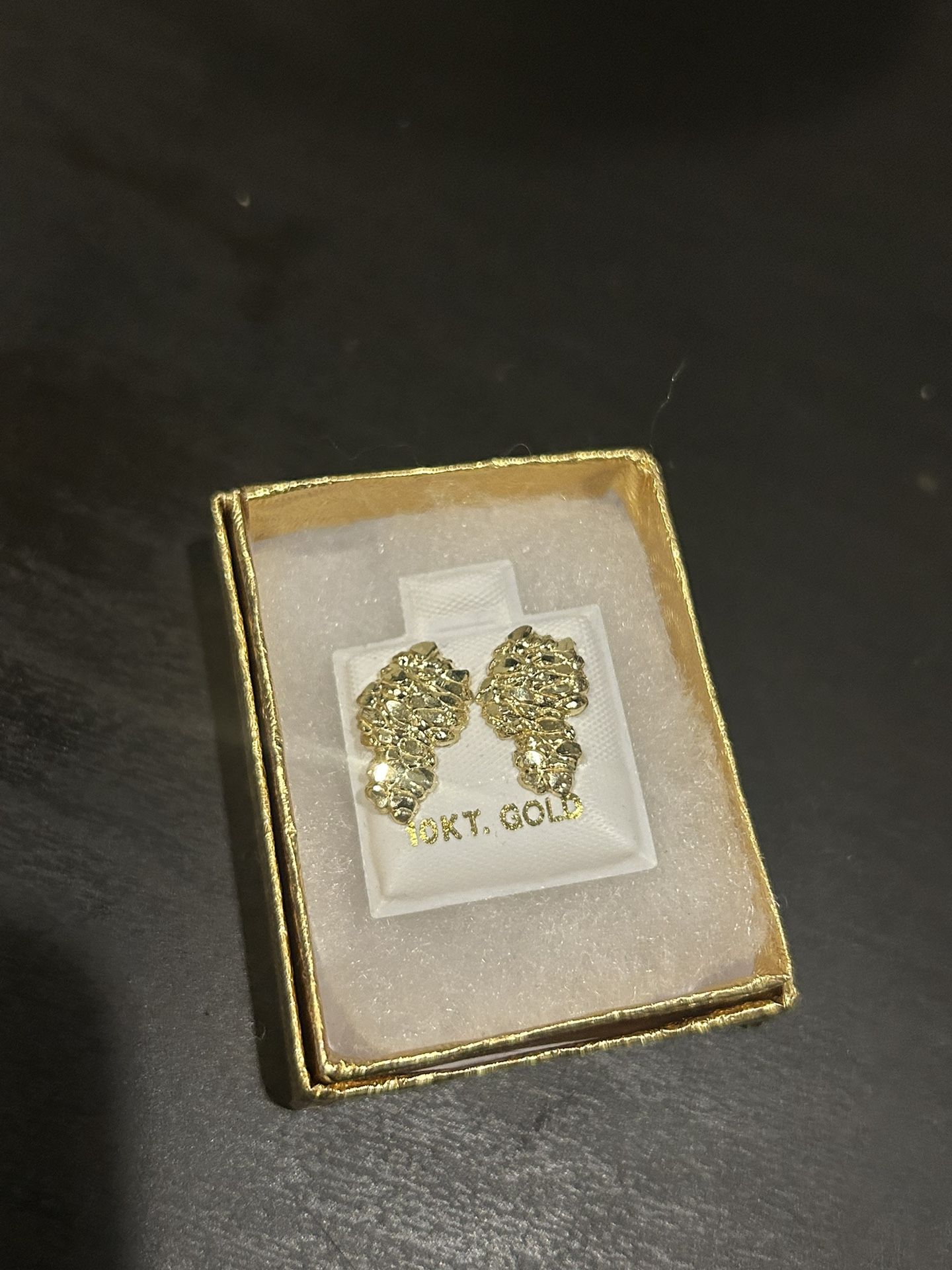 Gold Nugget Earrings