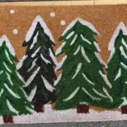 Callaway Mills Outdoor Mat Winter Evergreens 24" x 36" NEW