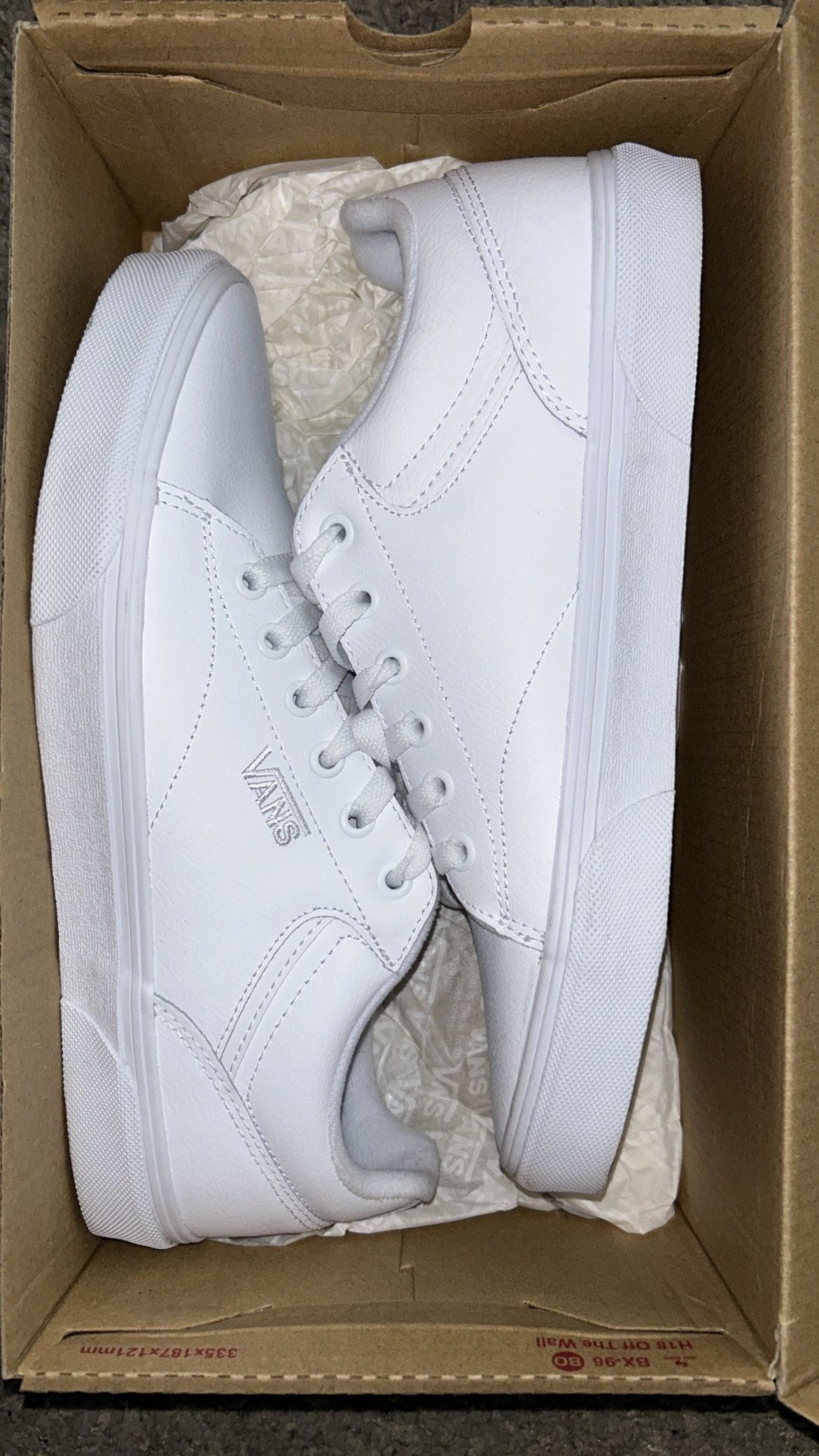 White Vans Size 9.5