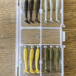 Fishing Lures- 1.5 Inch Paddle Tail Kit