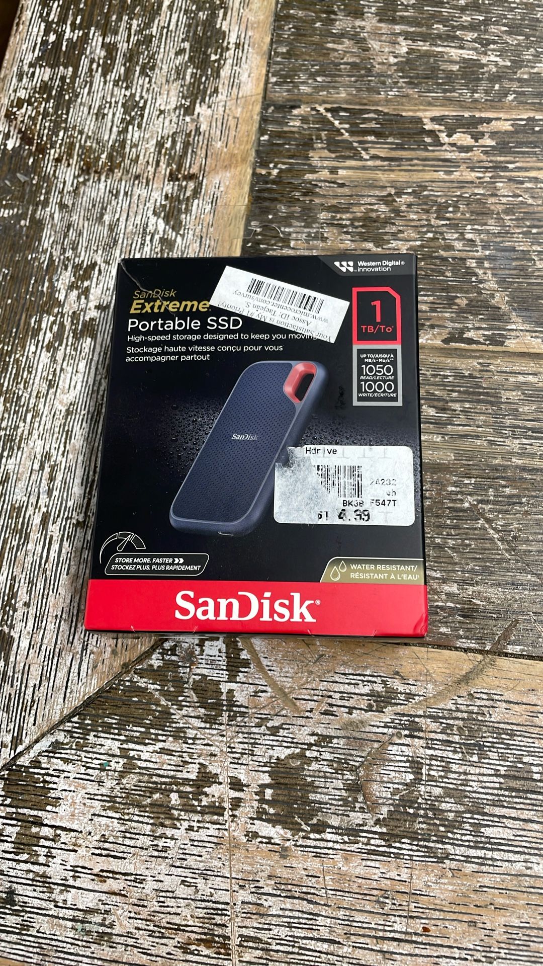 SanDisk Extreme Portable SSD 1TB $85