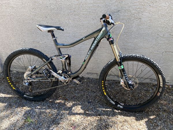 orange rocky mountain bike