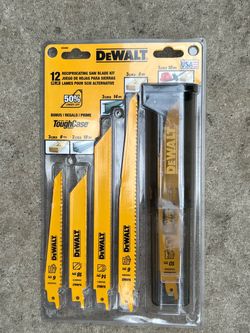 NEW DEWALT DW4892 12 Piece Reciprocating Saw Blade Set + ToughCase