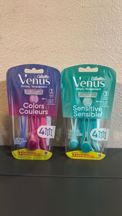 Gillette Venus Razors Colors & Sensitive 4ct