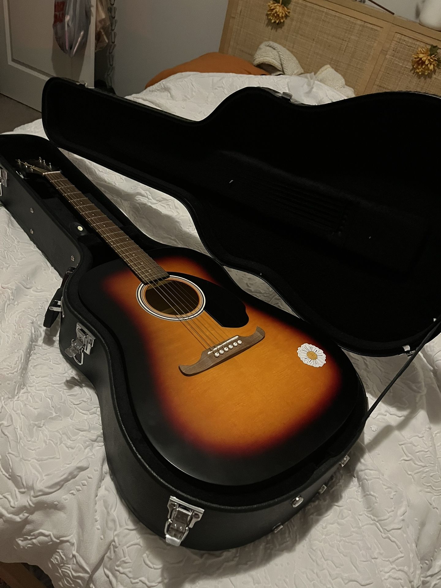 Fender Acoustic Guitar And Hard Case