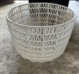 Cream Rope Basket