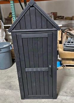 Newly Assembled Outdoor Waterproof Storage Cabinet Resin Storage Shed