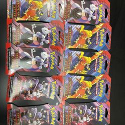 10 x Pokemon Cards Scarlet & Violet Destined Rivals Blister Packs