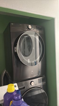 LG thin Q. washer and dryer