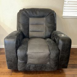Dark Gray Recliner Armchair
