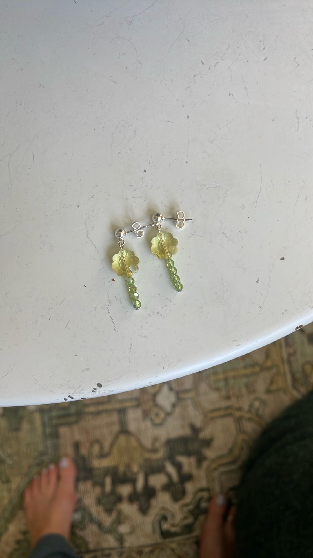 Sterling Silver and Crystal Earrings