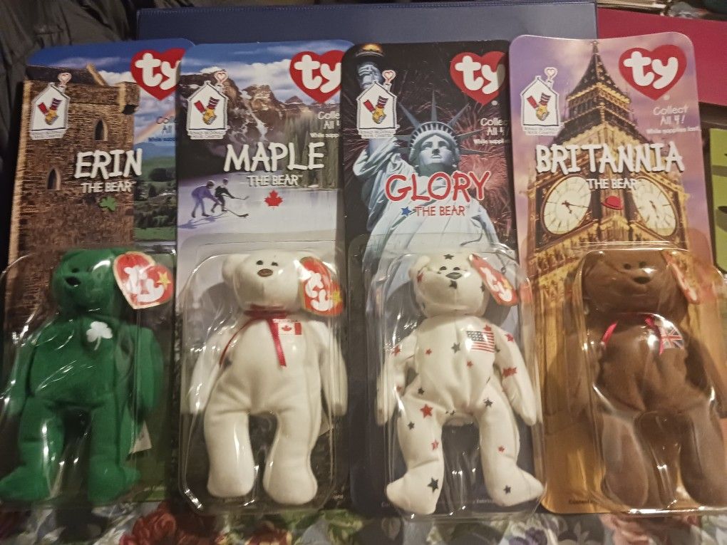 Extremely Rare Error Bears TY Beanie Babies