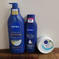 Nivea Body Lotion, Firming Lotion, Cream 3 for $15